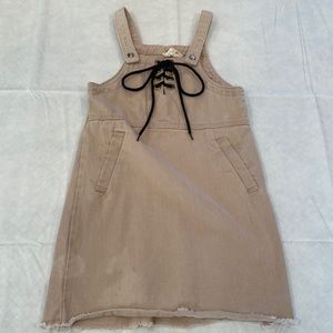 Hayden Girl Designer Lace up Overall Dress size 9/10